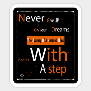 Never Give Up Sticker